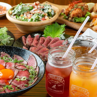 ＜日～木限定＞【3時間飲み放題付き】1番人気［肉づくしコース］が3時間楽しめるプラン