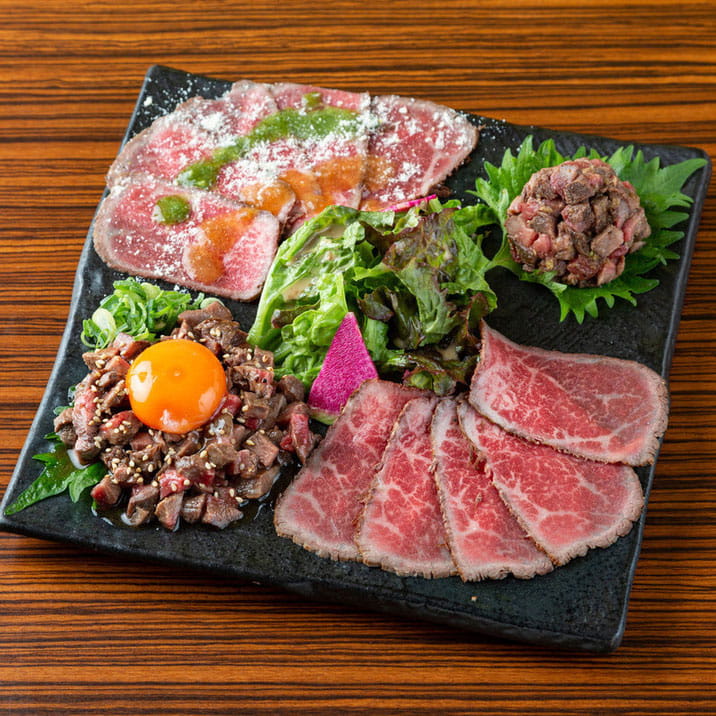 黒毛和牛ローストビーフ盛り合わせ