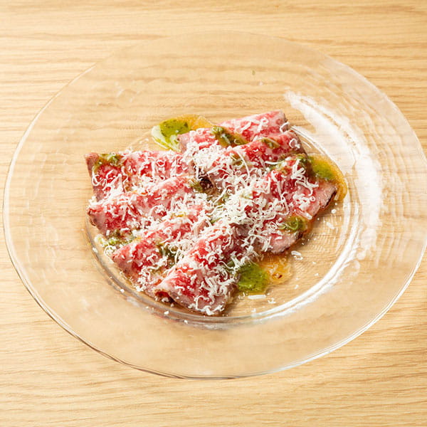 黒毛和牛ローストビーフカルパッチョ仕立て