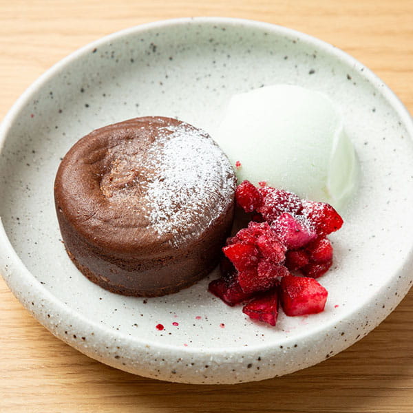 フォンダンショコラ～ミルクアイス添え～